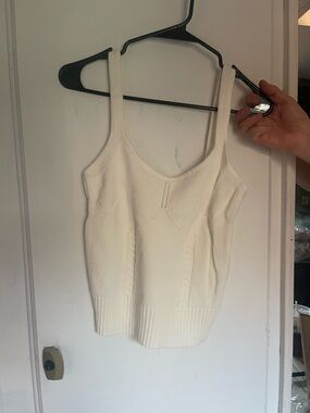 Promesa Cream Cable-Knit Tank